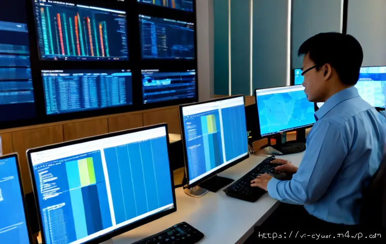 Home 17 사이버 공격 대응 툴의 종류와 선택 기준 - Photorealistic cybersecurity operations center in a modern Vietnamese business office, diverse Vietn...