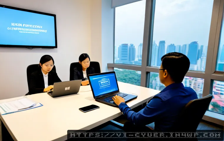 Home 17 사이버 공격 대응을 위한 인력 교육 방법 - Photorealistic corporate cybersecurity training workshop in a modern Ho Chi Minh City office, divers...